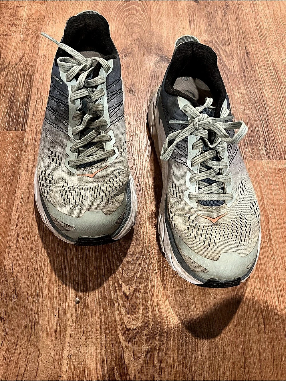 HOKA Athletic Shoes in Gray & Black size 5.5